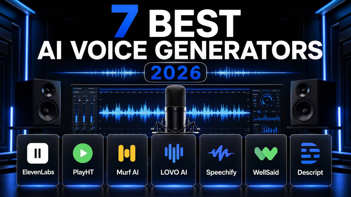 Seven best AI voice generators for realistic voiceovers in 2026