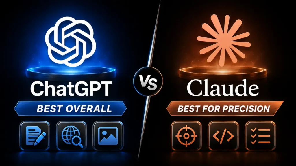 ChatGPT rated best overall and Claude best for precision